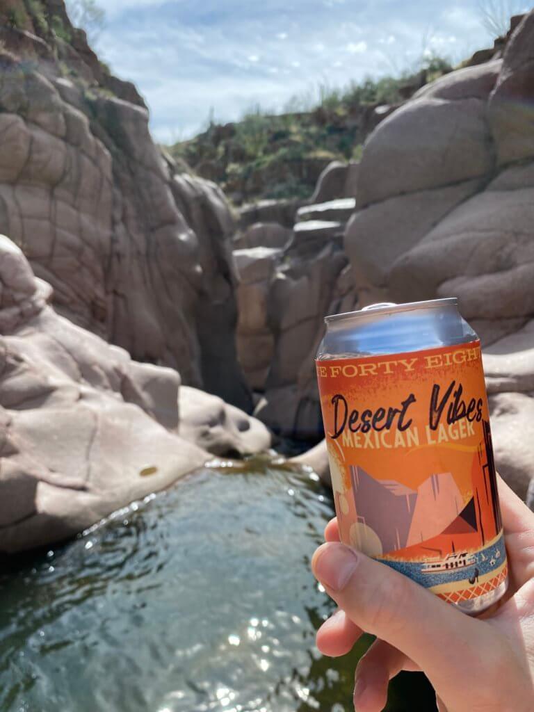 Beer Cheers in Salome Jug Canyon