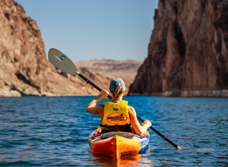 Kayaking down Black Canyon