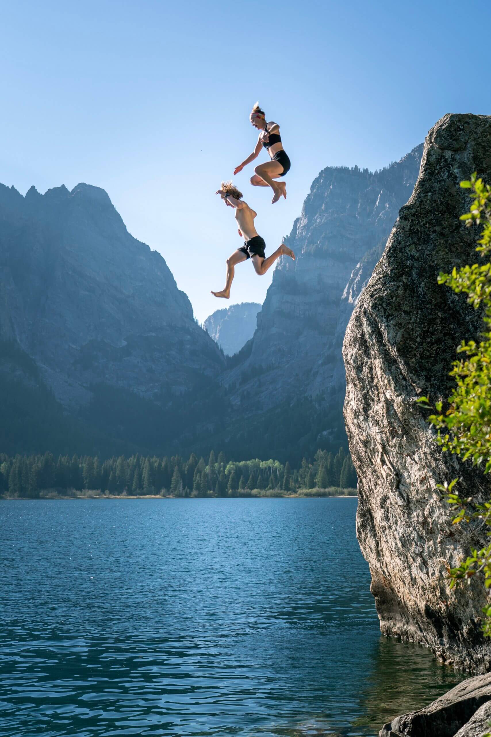 Best Best Hikes in Grand Teton National Park, Phelps Lake Rock Jump