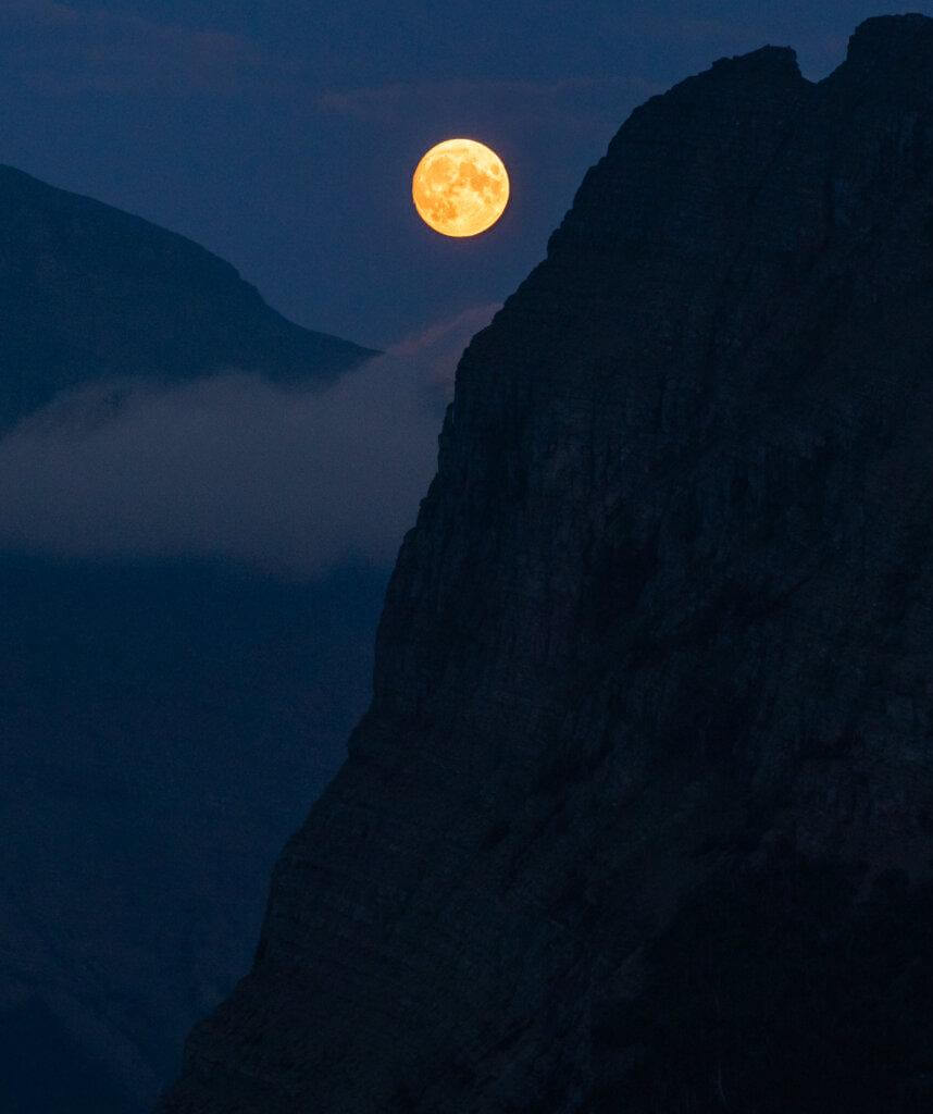 Harvest Moon, Glacier National Park