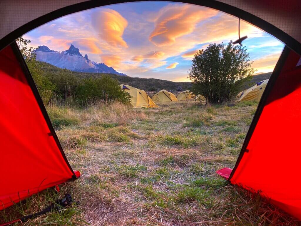 One Week in Patagonia, Torres del Paine View from Tent