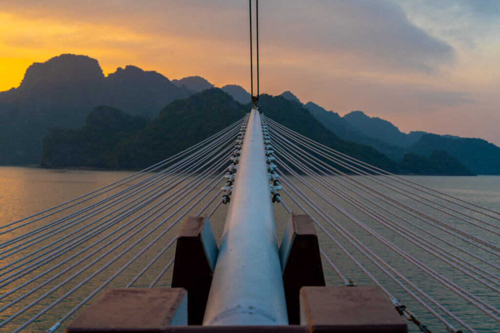 Sunset on Halong Bay