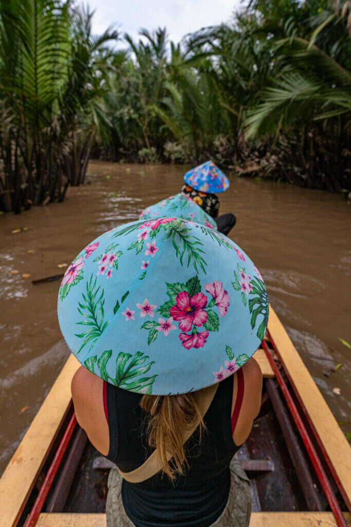 Southeast Asia Travel in water canals, Mekong Delta