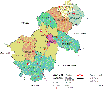 Map of Hi Giang Province