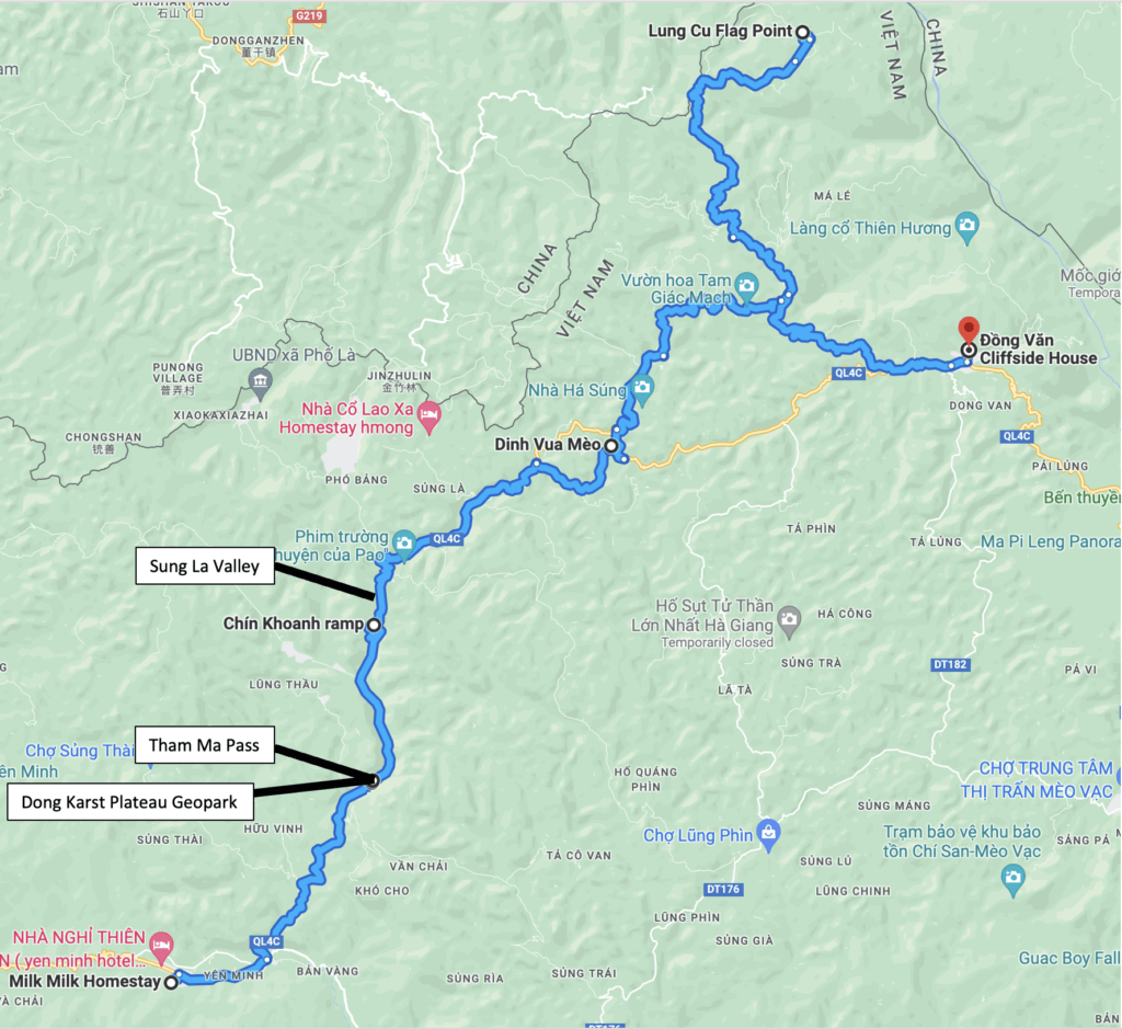 Hi Giang Loop Day 2 Map