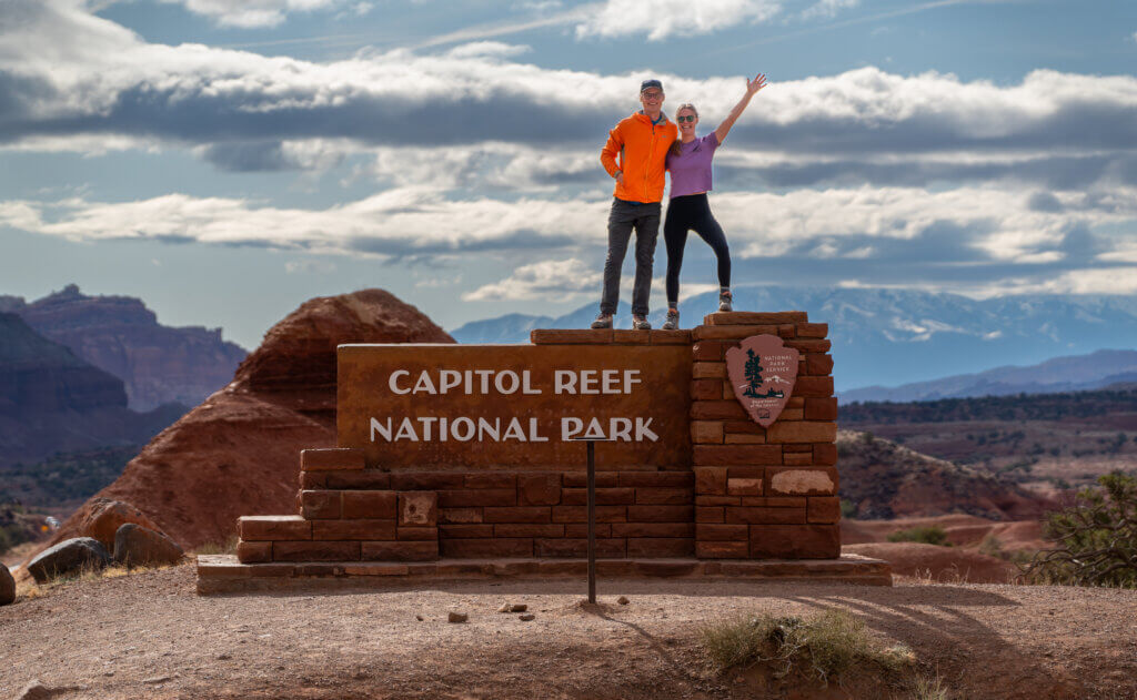 Capitol Reef National Park Sign, Utah Road Trip