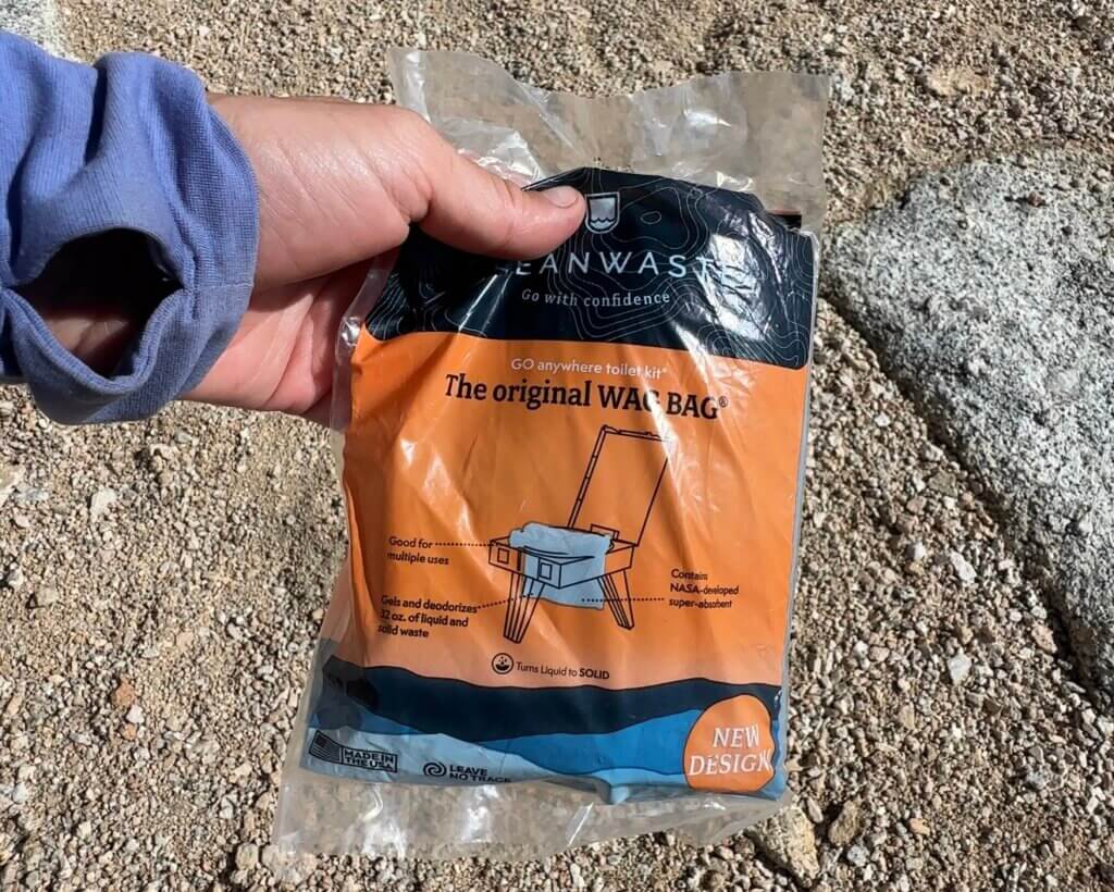 backpacking wag bag - toileting kit